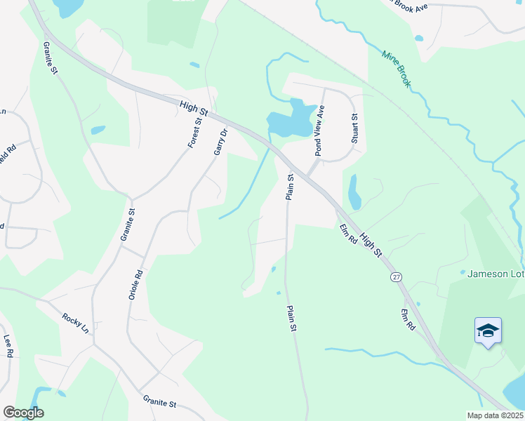map of restaurants, bars, coffee shops, grocery stores, and more near 25 Cole Drive in Medfield