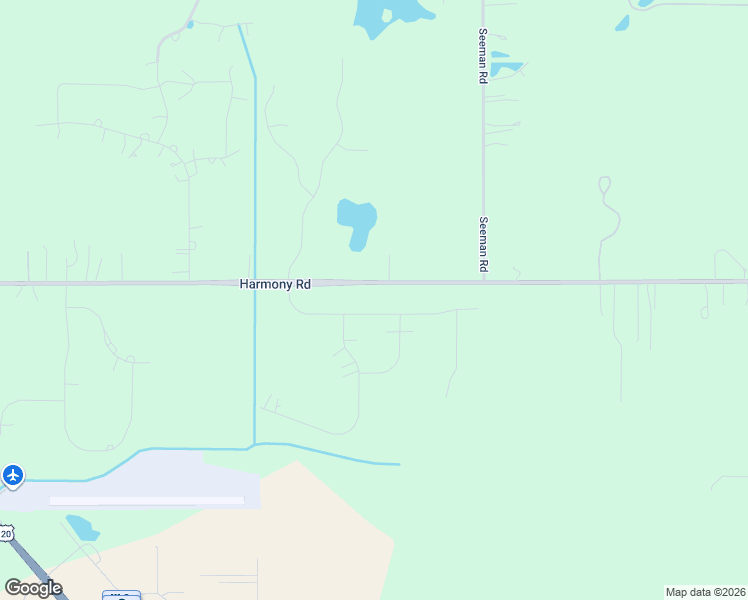map of restaurants, bars, coffee shops, grocery stores, and more near 15510 Botterman Road in Huntley