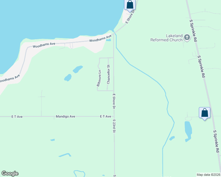 map of restaurants, bars, coffee shops, grocery stores, and more near 4091 Clearwater Terrace in Portage