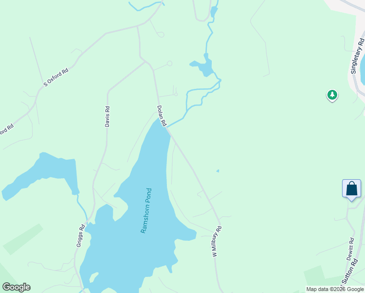 map of restaurants, bars, coffee shops, grocery stores, and more near 31 Dolan Road in Millbury