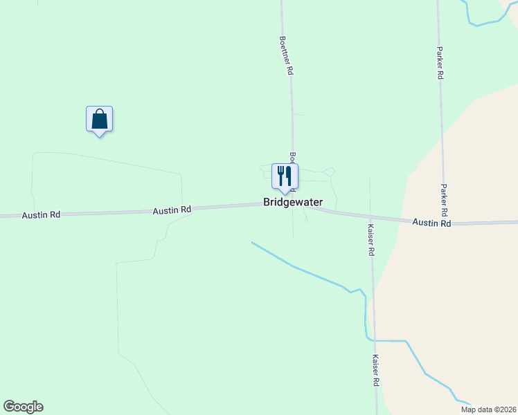 map of restaurants, bars, coffee shops, grocery stores, and more near 9123 Austin Road in Saline