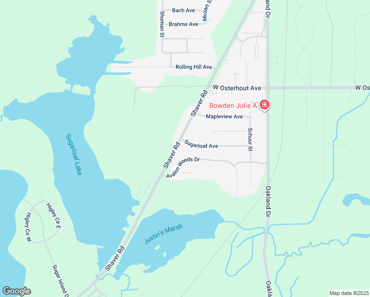 map of restaurants, bars, coffee shops, grocery stores, and more near 2701 Sugarloaf Avenue in Portage