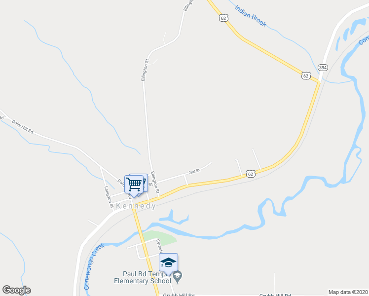 map of restaurants, bars, coffee shops, grocery stores, and more near 600 2nd Street in Kennedy