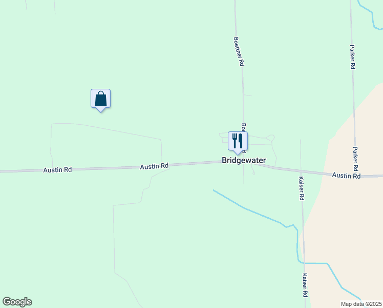 map of restaurants, bars, coffee shops, grocery stores, and more near 9234 Austin Road in Saline