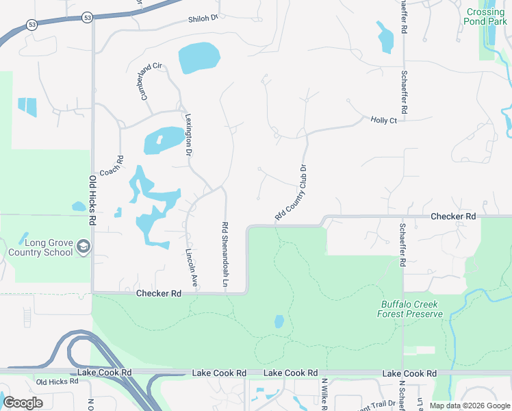 map of restaurants, bars, coffee shops, grocery stores, and more near 1773 Andrew Court in Long Grove