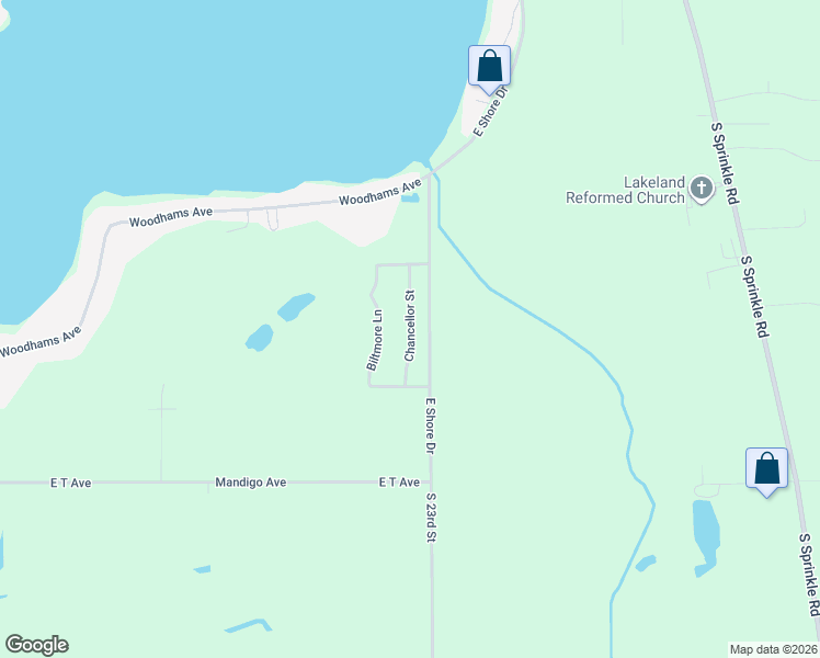 map of restaurants, bars, coffee shops, grocery stores, and more near 10770 Chancellor in Portage