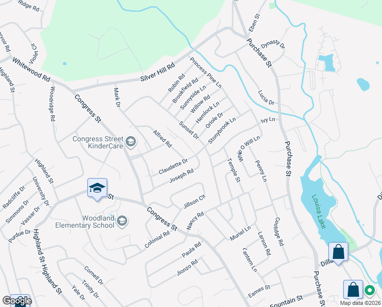 map of restaurants, bars, coffee shops, grocery stores, and more near 2 Sidney Road in Milford