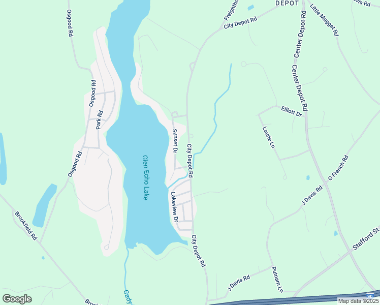 map of restaurants, bars, coffee shops, grocery stores, and more near 118 City Depot Road in Charlton