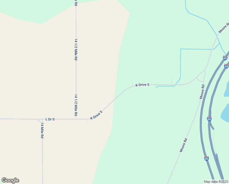 map of restaurants, bars, coffee shops, grocery stores, and more near 14673 L Drive South in Tekonsha