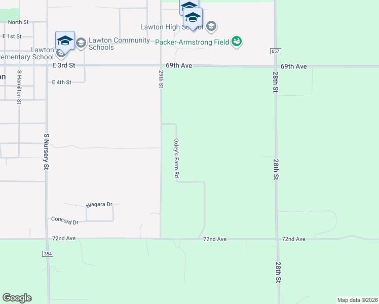 map of restaurants, bars, coffee shops, grocery stores, and more near 29001 County Road 358 in Lawton