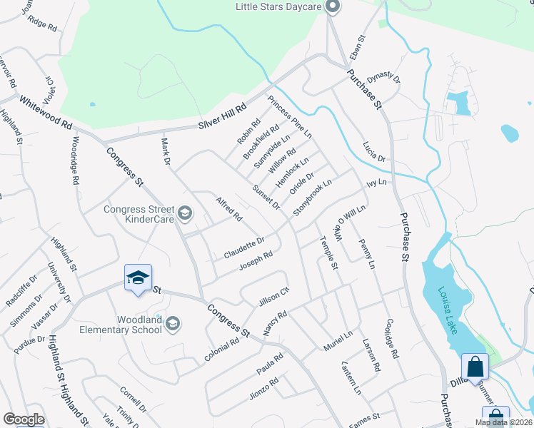 map of restaurants, bars, coffee shops, grocery stores, and more near 31 Sunset Drive in Milford