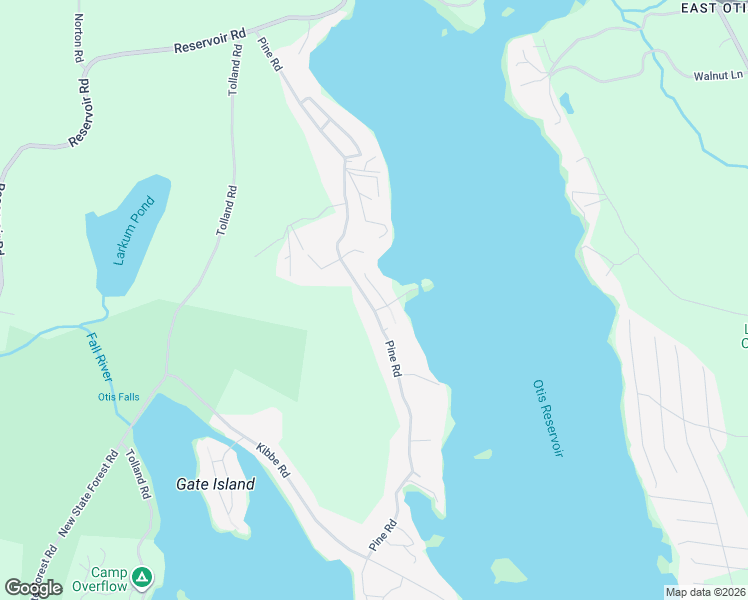 map of restaurants, bars, coffee shops, grocery stores, and more near 197-207 Pine Road in Otis
