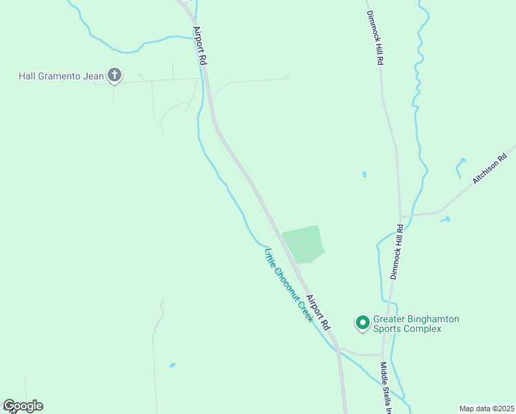 map of restaurants, bars, coffee shops, grocery stores, and more near 1616 Airport Rd in Binghamton