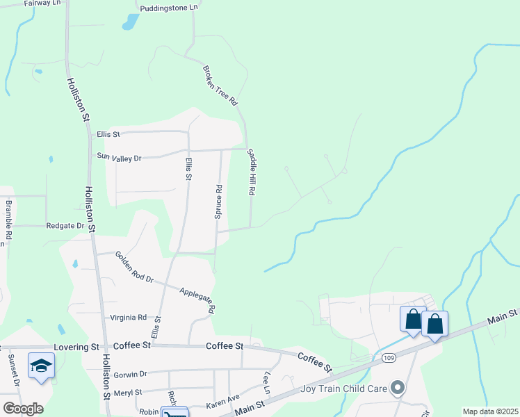 map of restaurants, bars, coffee shops, grocery stores, and more near 4 Saddle Hill Road in Medway