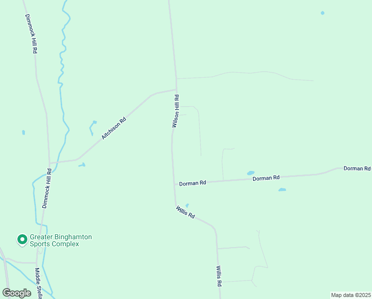 map of restaurants, bars, coffee shops, grocery stores, and more near 32 Wilson Hill Road in Binghamton