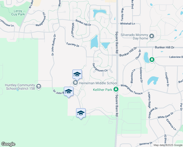 map of restaurants, bars, coffee shops, grocery stores, and more near 761 Tuscany Drive in Algonquin