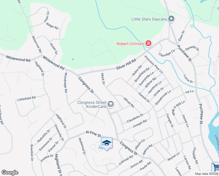 map of restaurants, bars, coffee shops, grocery stores, and more near 67 Sunset Drive in Milford