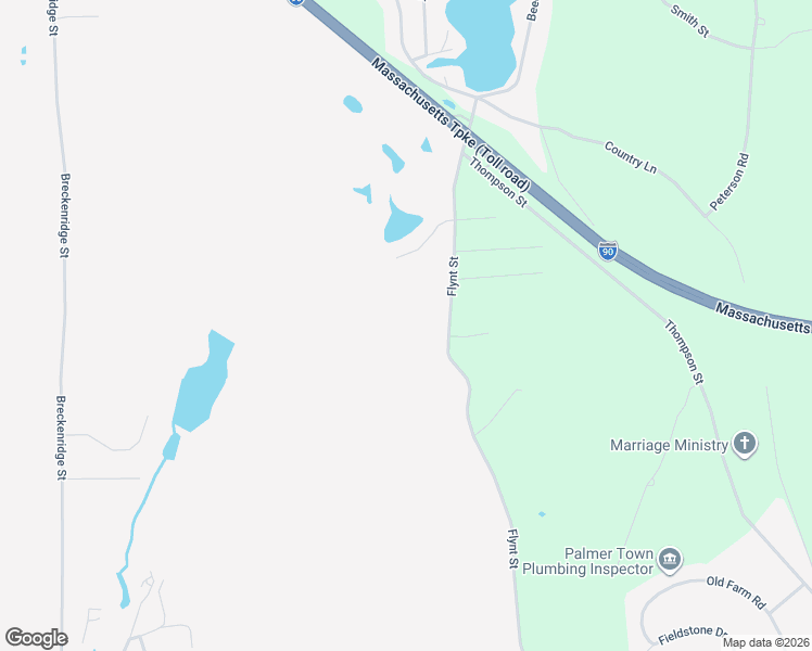 map of restaurants, bars, coffee shops, grocery stores, and more near 197 Flynt Street in Palmer