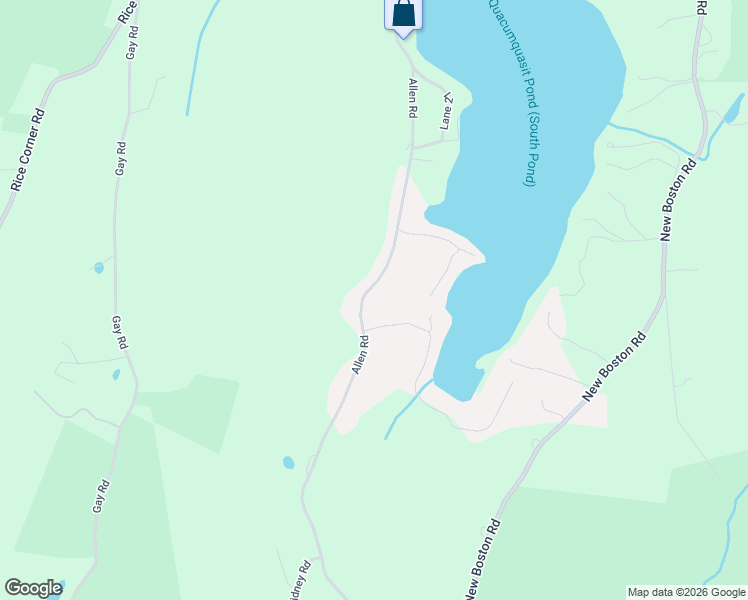 map of restaurants, bars, coffee shops, grocery stores, and more near 72 Allen Road in Sturbridge