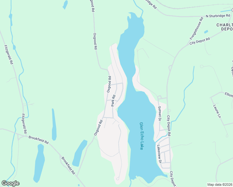 map of restaurants, bars, coffee shops, grocery stores, and more near 60 Park Road in Charlton