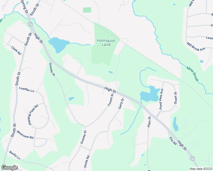 map of restaurants, bars, coffee shops, grocery stores, and more near High Street in Medfield