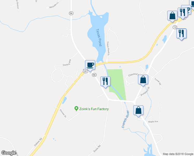 map of restaurants, bars, coffee shops, grocery stores, and more near 48 Leicester Street in Oxford