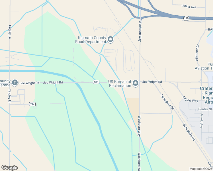 map of restaurants, bars, coffee shops, grocery stores, and more near 2202 Joe Wright Road in Klamath Falls