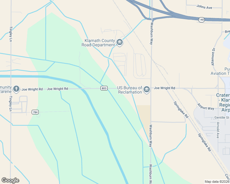 map of restaurants, bars, coffee shops, grocery stores, and more near 2202 Joe Wright Road in Klamath Falls