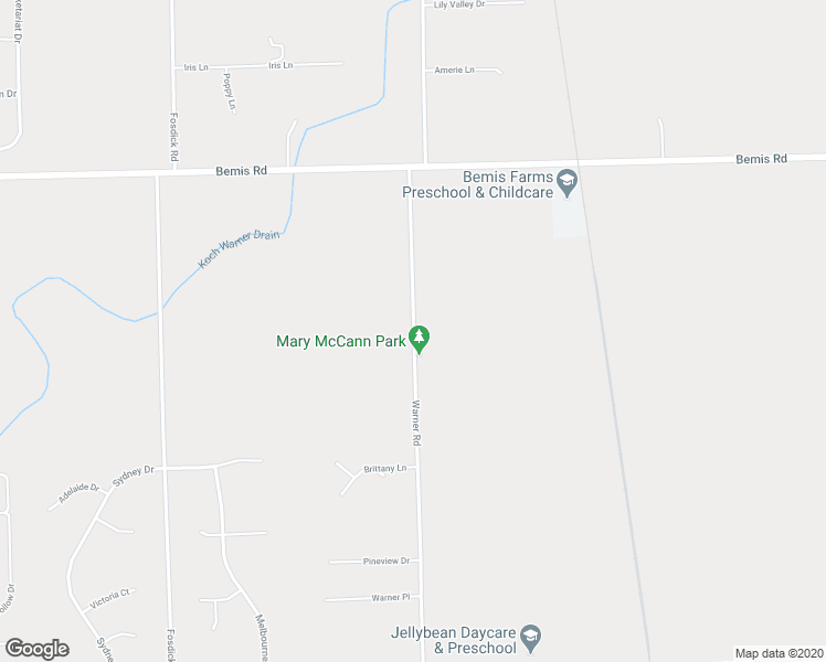 map of restaurants, bars, coffee shops, grocery stores, and more near 8294 Warner Road in Saline