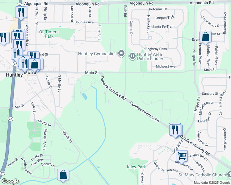 10753 Dundee Road, Huntley IL Walk Score