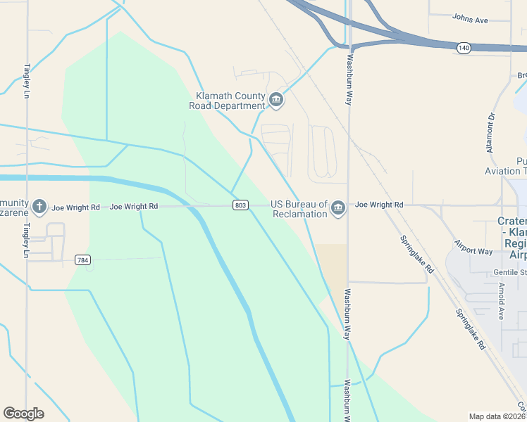 map of restaurants, bars, coffee shops, grocery stores, and more near 2202 Joe Wright Road in Klamath Falls