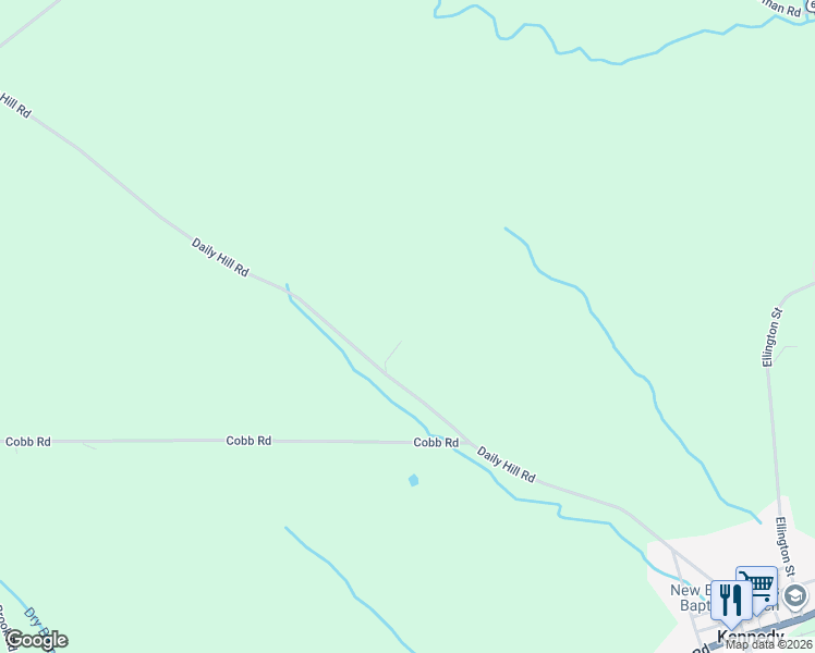 map of restaurants, bars, coffee shops, grocery stores, and more near 3792 Daily Hill Road in Kennedy