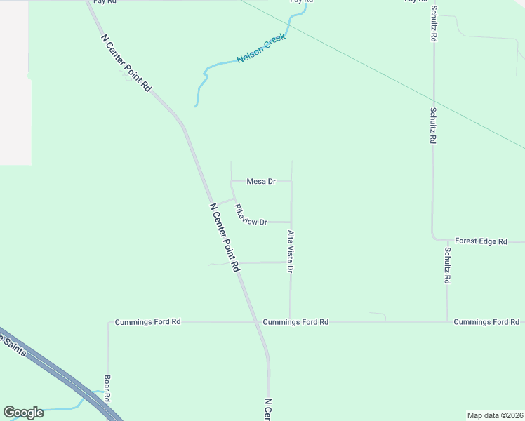 map of restaurants, bars, coffee shops, grocery stores, and more near 3909 Pikeview Drive in Center Point