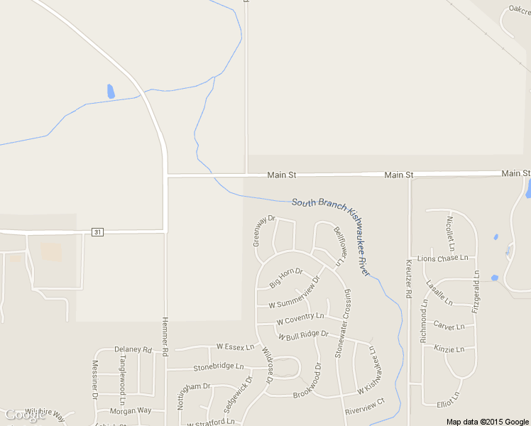 map of restaurants, bars, coffee shops, grocery stores, and more near 11214 Greenway Dr in Huntley