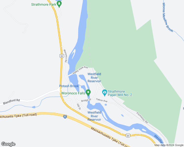 map of restaurants, bars, coffee shops, grocery stores, and more near 81 Valley View Avenue in Russell