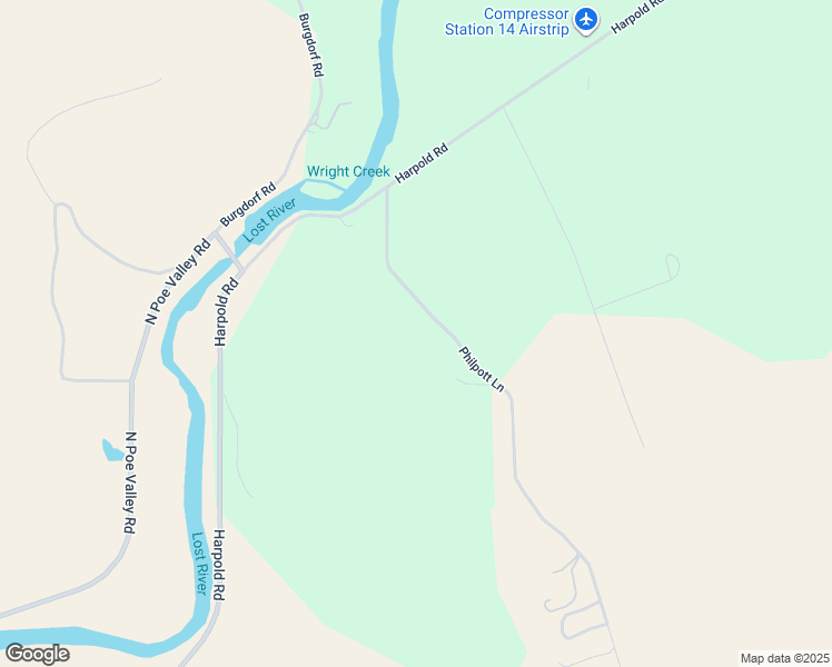 map of restaurants, bars, coffee shops, grocery stores, and more near 6320 Philpott Lane in Bonanza