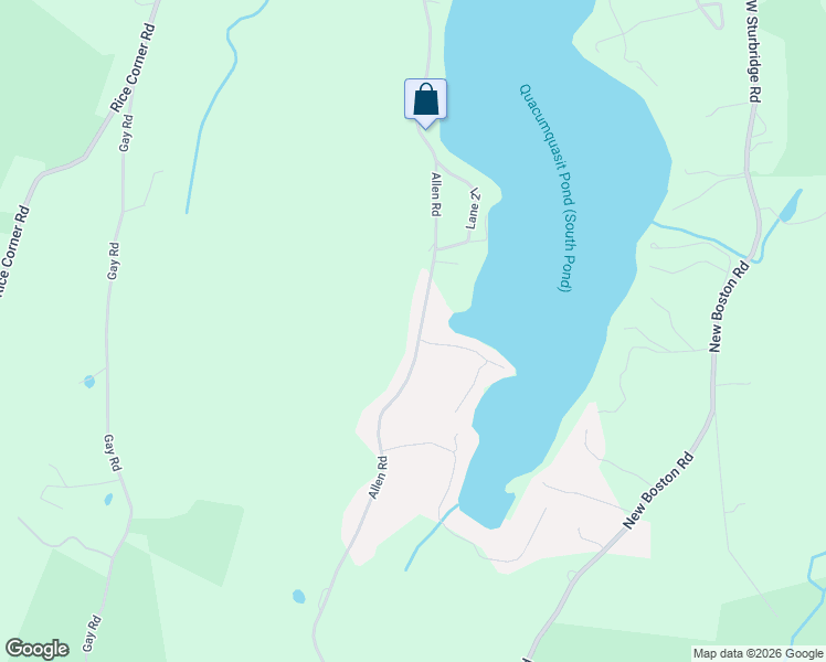 map of restaurants, bars, coffee shops, grocery stores, and more near 89 Allen Road in Sturbridge