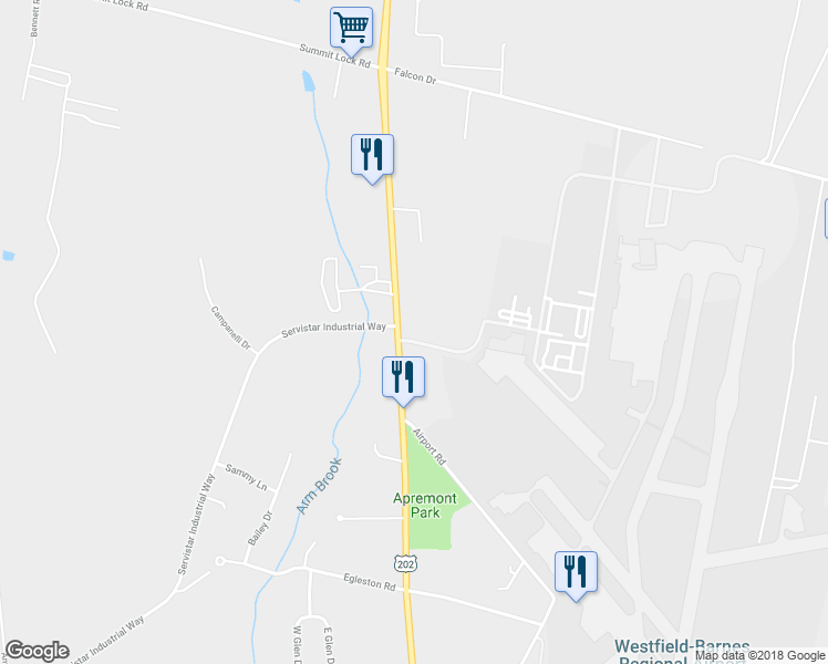 map of restaurants, bars, coffee shops, grocery stores, and more near 825 Southampton Road in Westfield