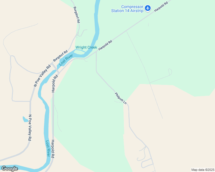 map of restaurants, bars, coffee shops, grocery stores, and more near 6320 Philpott Lane in Bonanza