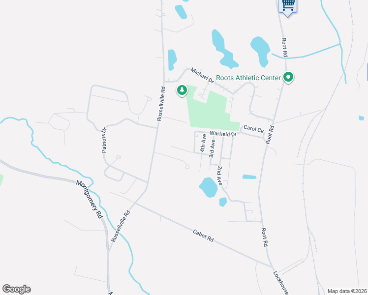 map of restaurants, bars, coffee shops, grocery stores, and more near Fair Lane in Westfield