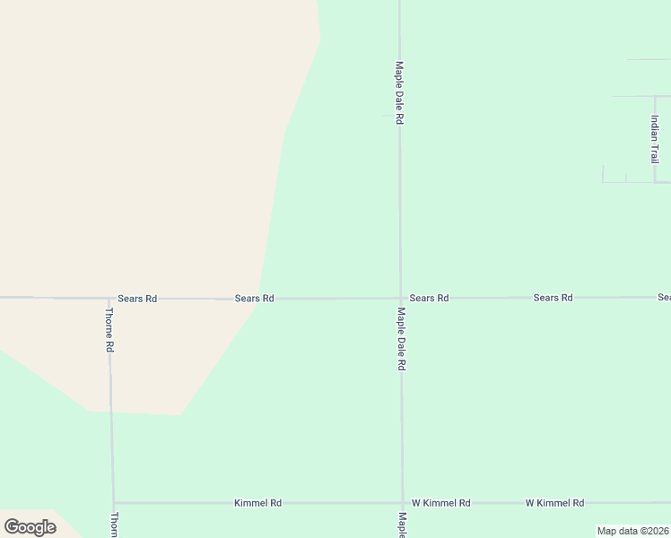 map of restaurants, bars, coffee shops, grocery stores, and more near 3460 Sears Road in Horton