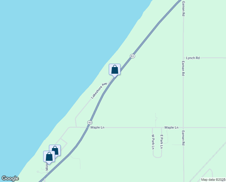 map of restaurants, bars, coffee shops, grocery stores, and more near 3113 Michigan 63 in Benton Harbor