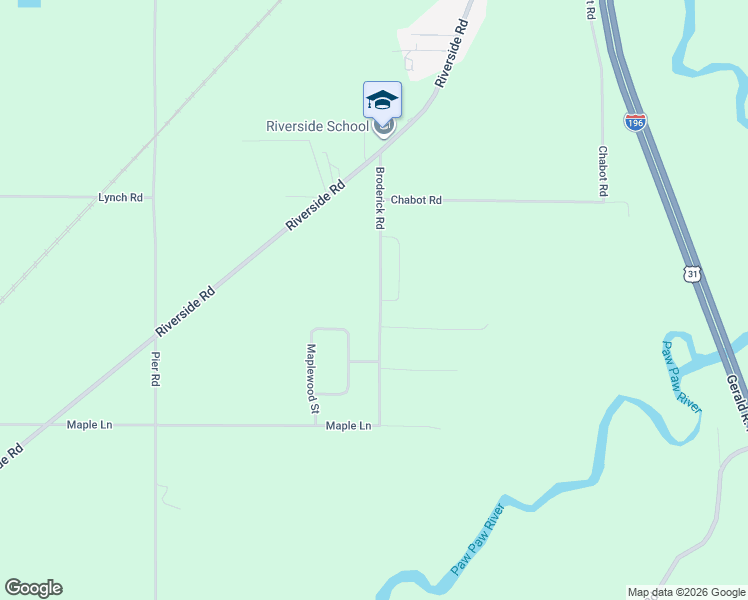 map of restaurants, bars, coffee shops, grocery stores, and more near 3015 Fair Oak Street in Benton Harbor