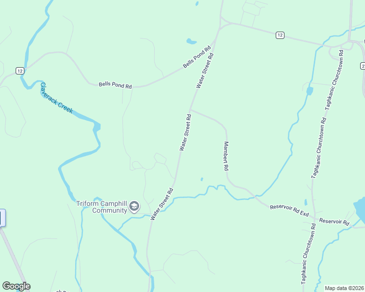 map of restaurants, bars, coffee shops, grocery stores, and more near 90 Water Street Road in Hudson