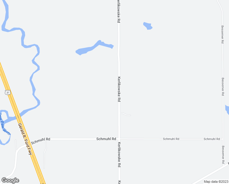 map of restaurants, bars, coffee shops, grocery stores, and more near 3170 Kerlikowske Road in Coloma