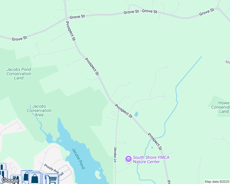 map of restaurants, bars, coffee shops, grocery stores, and more near 34 Captain Joshua Lane in Norwell