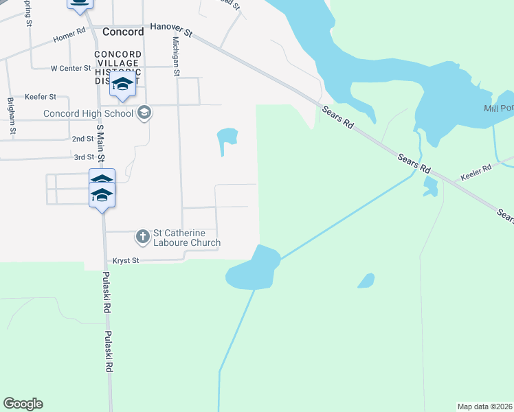 map of restaurants, bars, coffee shops, grocery stores, and more near 532 Aldrich Street in Concord