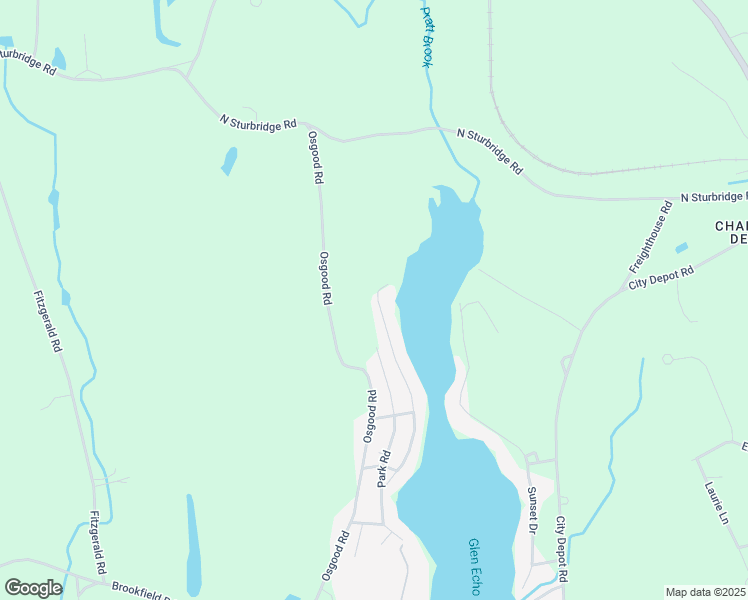 map of restaurants, bars, coffee shops, grocery stores, and more near 145 Glen Echo Shore Road in Charlton