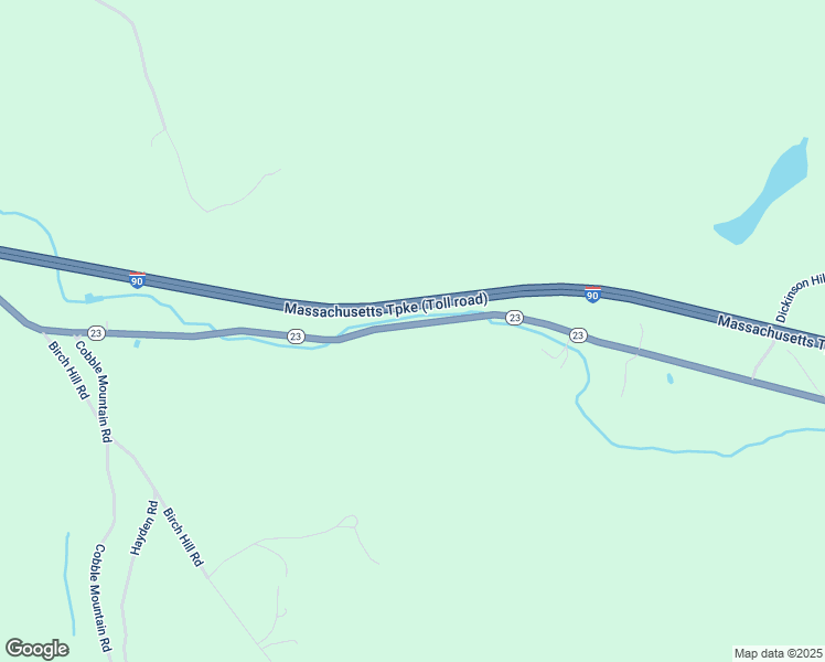 map of restaurants, bars, coffee shops, grocery stores, and more near Woronoco Road in Blandford