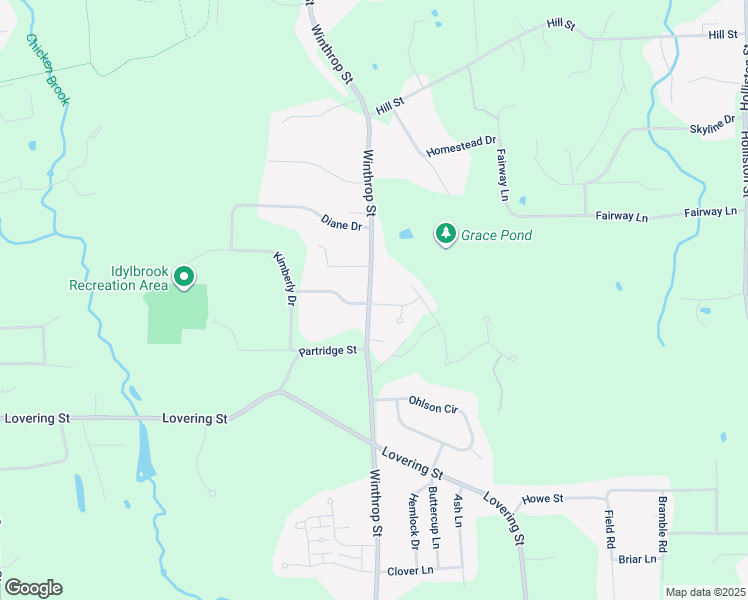 map of restaurants, bars, coffee shops, grocery stores, and more near 98 Winthrop Street in Medway